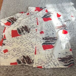 Stylish Red and White Men's Shirt